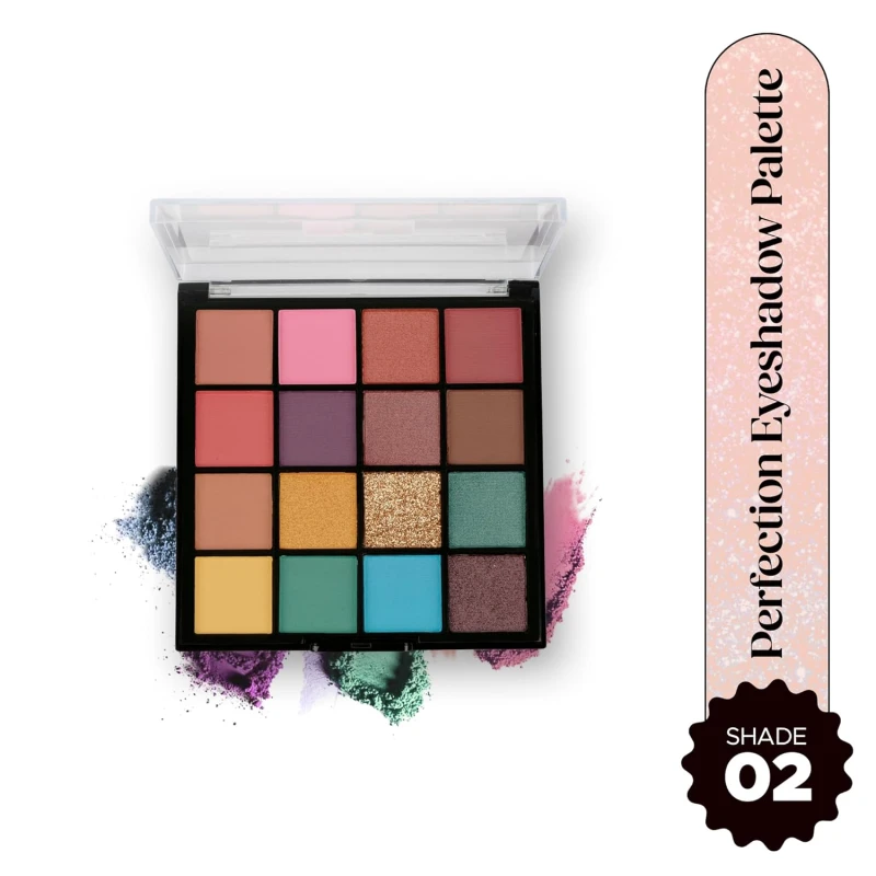 Hilary Rhoda Eyeshadow Palette | 16 Multicolor Matte & Shimmer Shades | Eye Makeup Highly Pigmented, Long-Lasting, Waterproof & Blendable Eye Makeup | Professional & Beginner Friendly (Shade 2) – 20.8g thumbnail 2